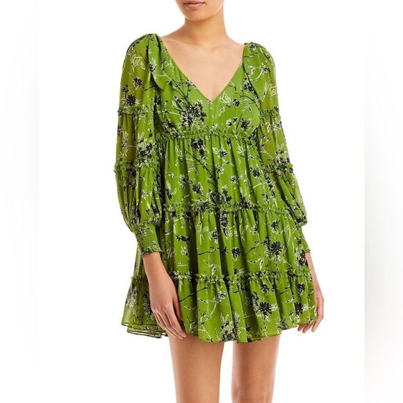 Cinq à Sept Vicky Floral Print Dress size 8 - Picture 1 of 14